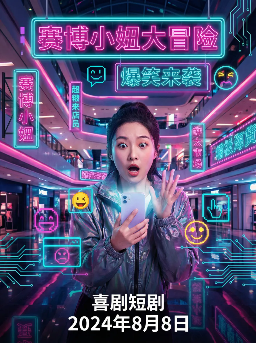 星际漫游 搞笑喜剧短剧 - 赛博小妞大冒险海报